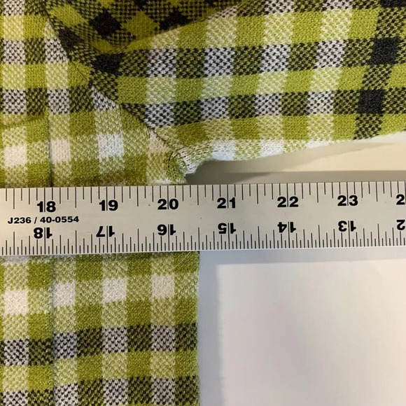 Rachel Roy Women's Plaid Check Rayon 3 Button Long Sleeve Jacket Size L - Picture 12 of 13